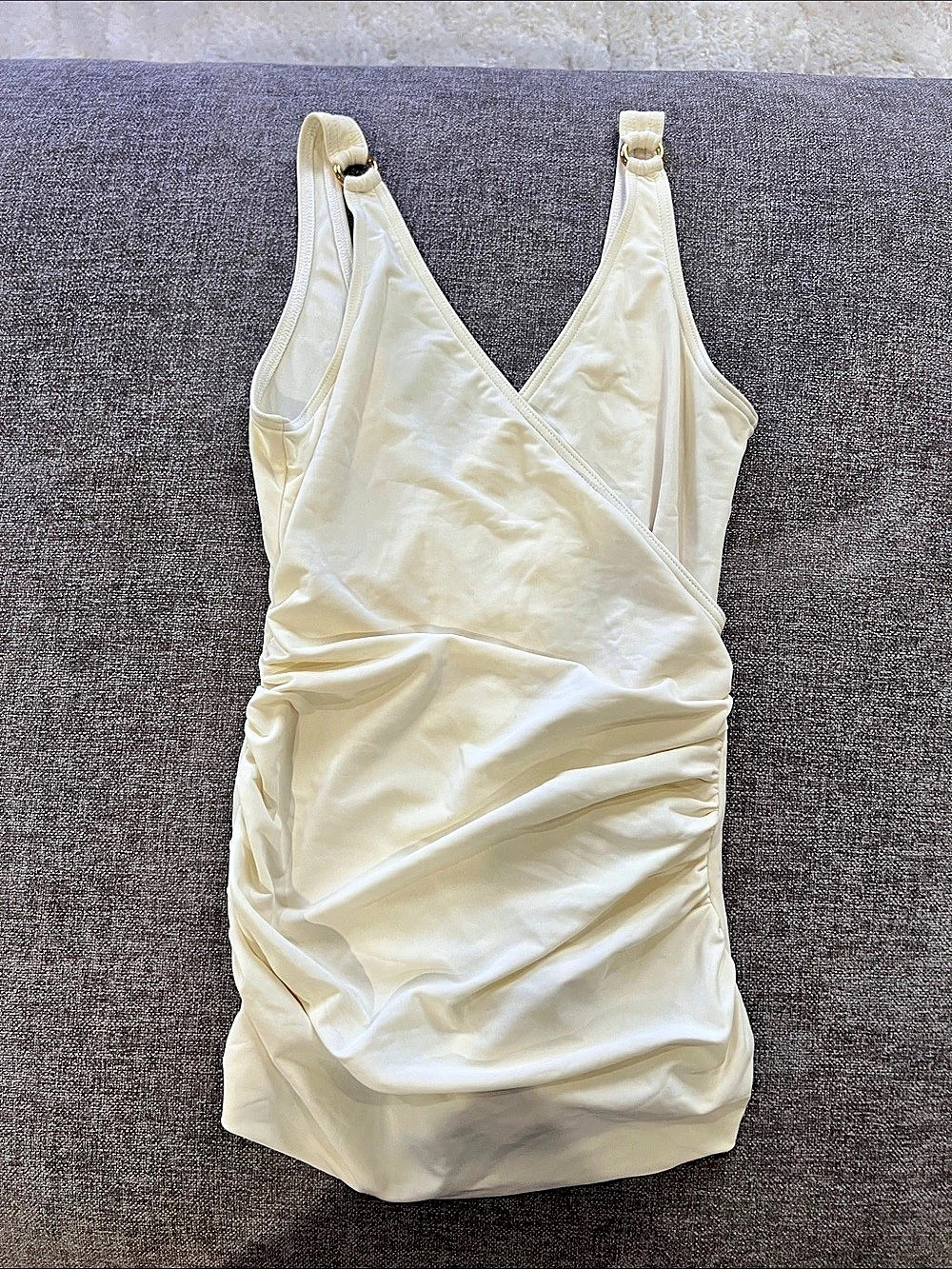 Hermès Cream One-Piece Swimsuit Size 40